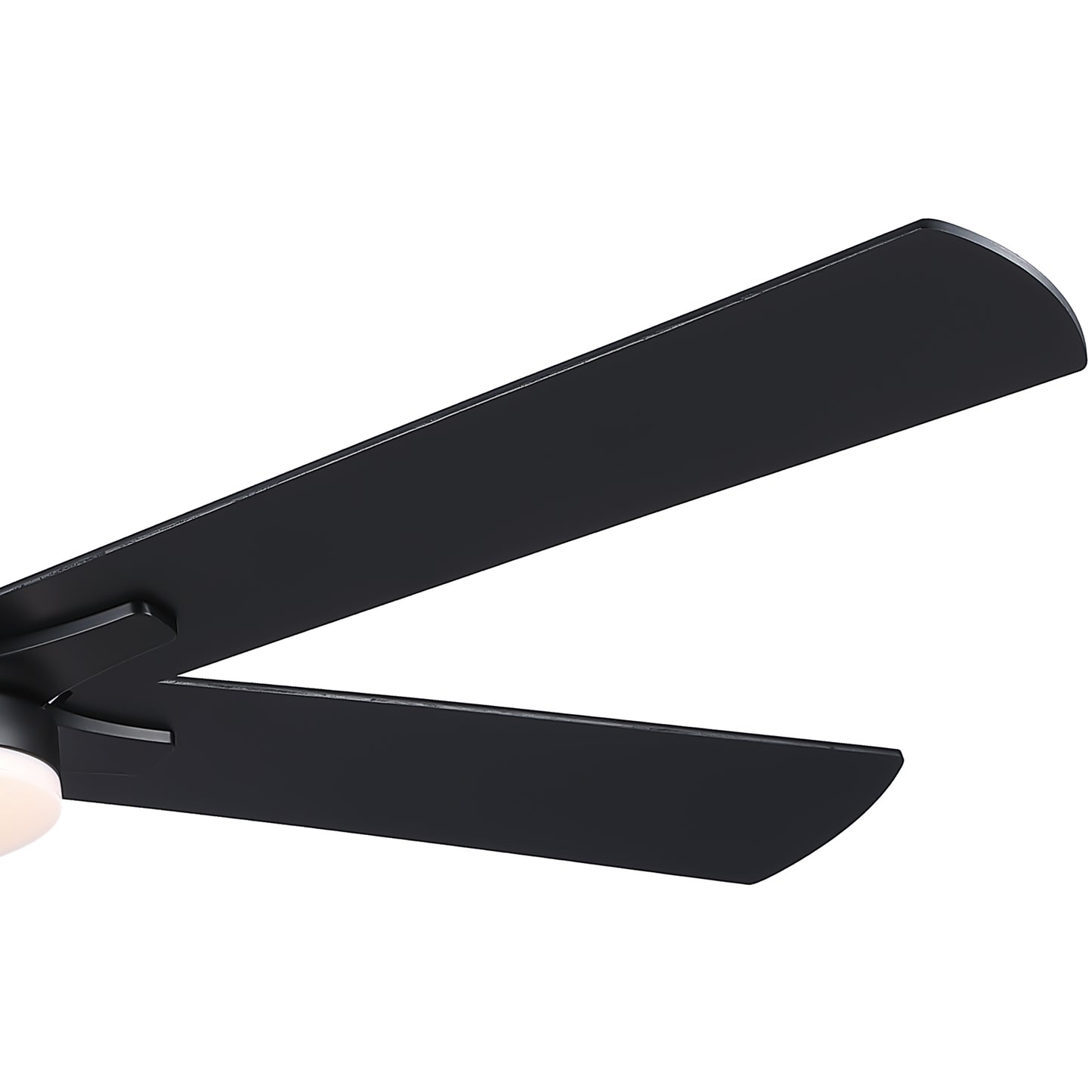 52" Black Lowe Profile Ceiling Fan with Light