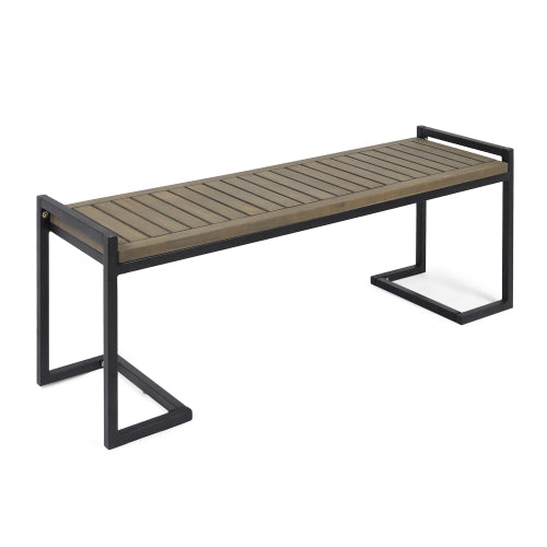 HOPKINS INDUSTRIAL WOOD AND METAL BENCH