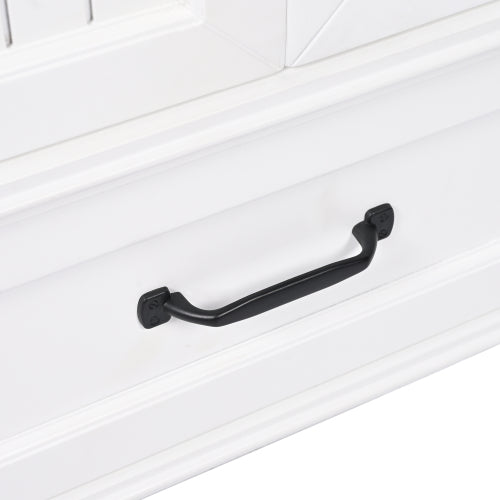 20" Bathroom Vanity with Sink, Bathroom Cabinet with Two Doors, Magnetic Door Stopper and Adiustable Foot Pads, A Drawer, White