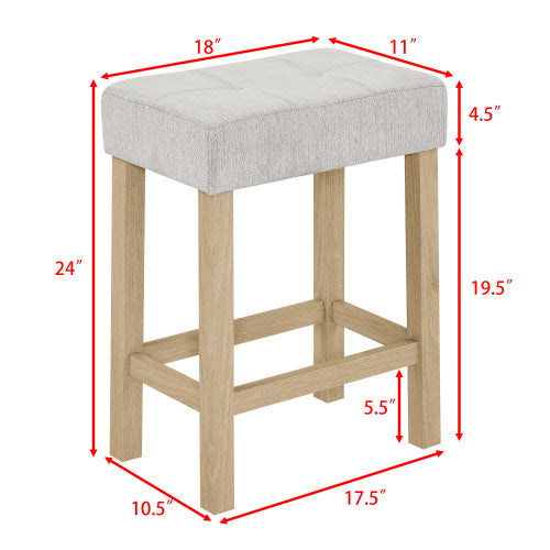 59 Inch Bar Table, Dining Table, Sofa Table with Power Outlet, 3 Upholstered Stools, 4 Piece Bar Table and Chair Set for Living Room, Dining Room, Kitchen