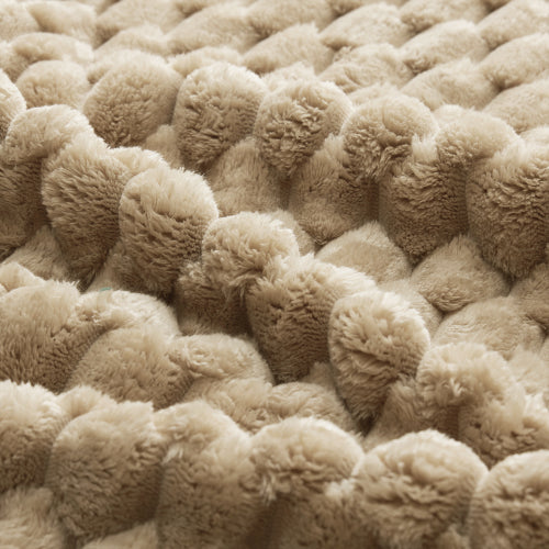 Light Camel Flannelette Modular Ottoman Footrest, Match Ergonomic Curved Modular Sectional Sofa