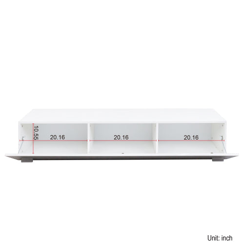 Wall Mount Floating Particle Board TV Stand Drop Down Cabinet Media Shelf For Living Room Bedroom