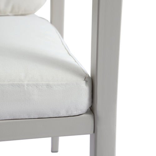 Outdoor Dining Chair Set of 2, Wicker Rattan Woven Patio Chairs, Outdoor Armchair Seating for Patio Backyard Poolside Balcony, Waterproof seat and cushion, Grey+Beige