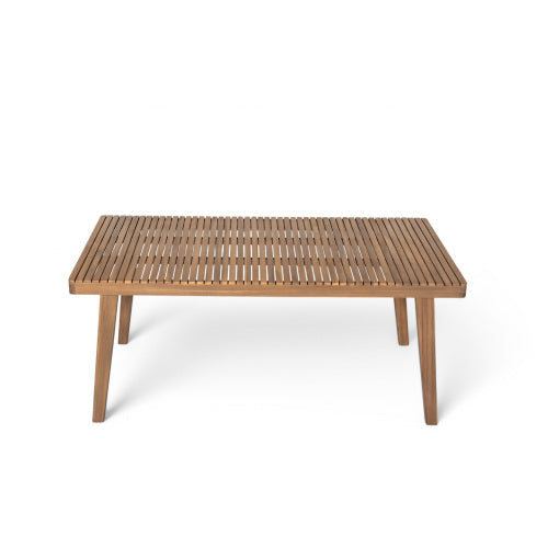 69" Acacia Wood Outdoor Dining Table with Slatted Top, 300 lbs Weight Capacity, Ideal for Patio & Garden Gatherings, Brown