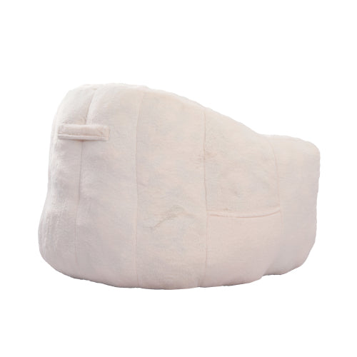 Armrest High-Density Foam Bean Bag Chair for Adults, Removable Cover