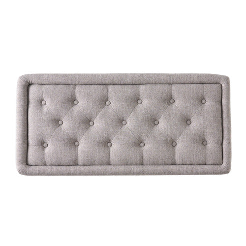 Tufted Storage Ottoman Bench with Solid Wood Legs, 40.94 inch