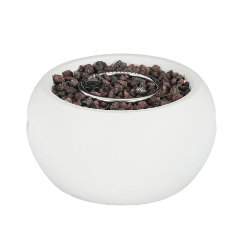 Patio MGO Propane Fire Pit, 40, 000BTU, White (Tank Cover Not Provided)