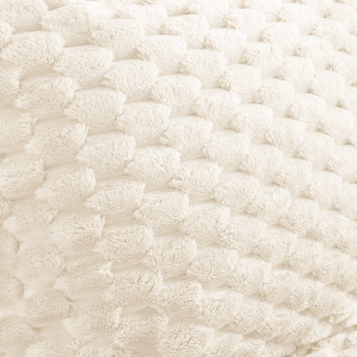 White Flannelette Modular Ottoman, No-Assembly Upholstered Stool with Curved Armrest & Anti-Slip Base