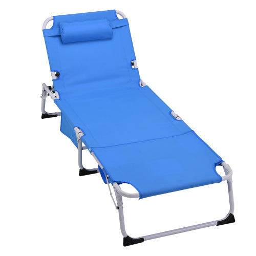 3-in-1 Heavy Duty Tanning Chair with Face Hole Adjustable 5-Position Folding Chaise Lounge Chairs for Outside Portable Lay Flat Beach Lounge Chair for Outdoor