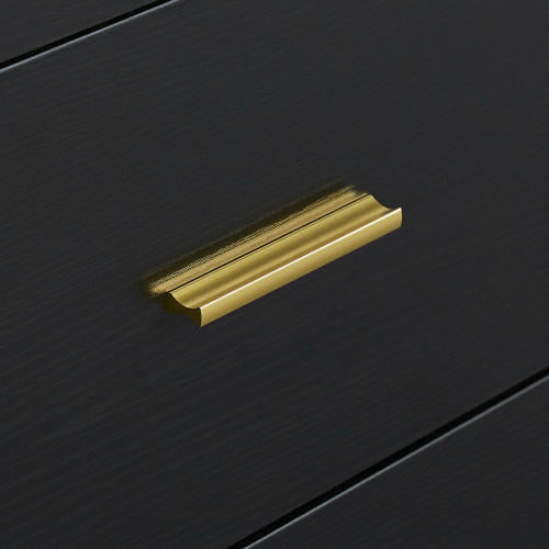 Modern Black 8-Drawer Dresser for Bedroom - Ample Storage Wide Chest of Drawers, Sturdy & Safe