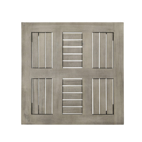 Hampton Outdoor Acacia Wood Side Table, 20 "W x 20 "D x 15.75 "H,