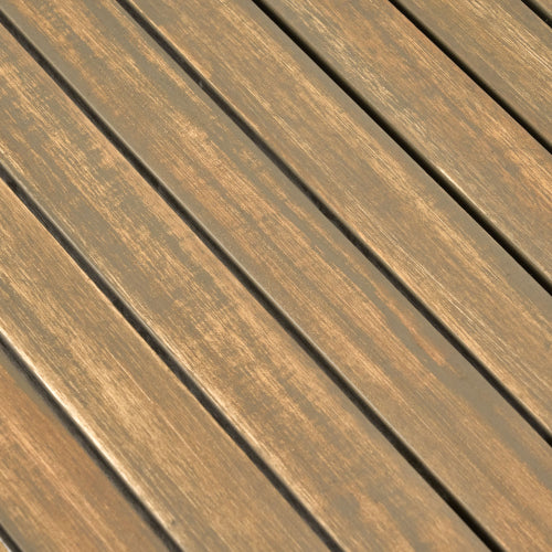 Outdoor Expandable Acacia Wood Dining Table, Gray