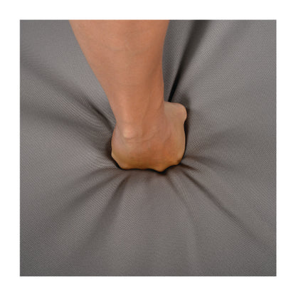 Acacia Wood Outdoor Club Chair with Handwoven Rope Accents & Curved Backrest - Water-Resistant Boho Patio Lounge Chair with Removable Cushions for Porch, Garden