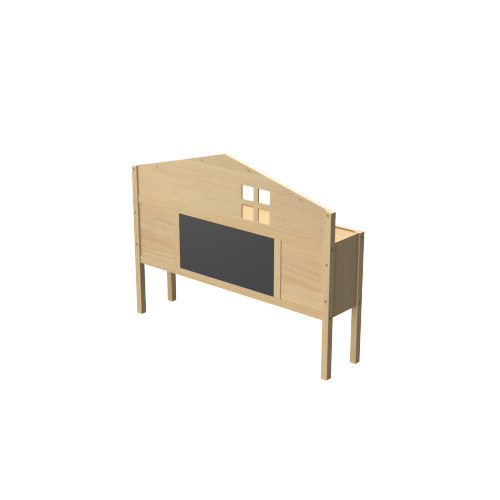 Headboard Storage Cabinet for Full-size Montessori Floor Bed Natural,Freely collocation