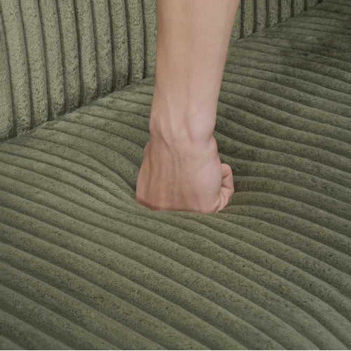 79 inch  Foldable Corduroy Sofa Bed with Adjustable Folding Armrests