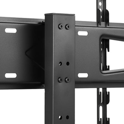 52 Inch Height Rotatable TV Stand with VESA Mount, Power Outlet & Music Sync LED Lights for 75 Inch TV