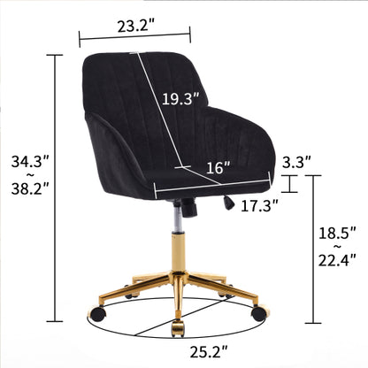 Adjustable Office Chair, Home Bedroom, Ergonomic Swivel Chair, Backrest Seat, Comfortable for Long Sitting