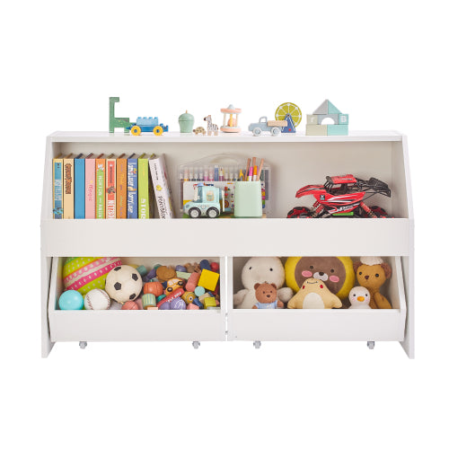 Wooden Toy Storage Organizer with Drawers for Kids Bedroom