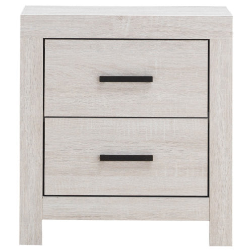Coastal White 2-Drawer Nightstand