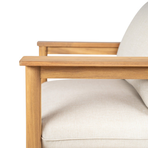 Terassi Outdoor Acacia Wood Lounge Chair, Set of 2