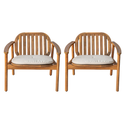 Meja Club Chair With Cushion, Set of 2