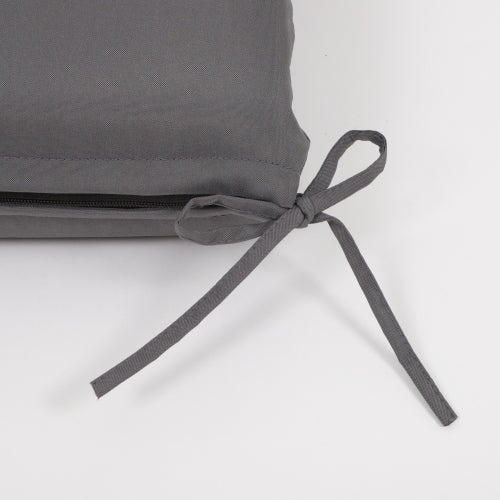 2PCS Set Outdoor Lounge Chair Cushion Replacement Patio Funiture Seat Cushion Chaise Lounge Cushion-grey