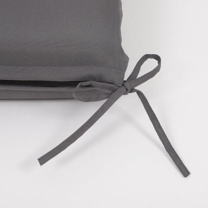 2PCS Set Outdoor Lounge Chair Cushion Replacement Patio Funiture Seat Cushion Chaise Lounge Cushion-grey