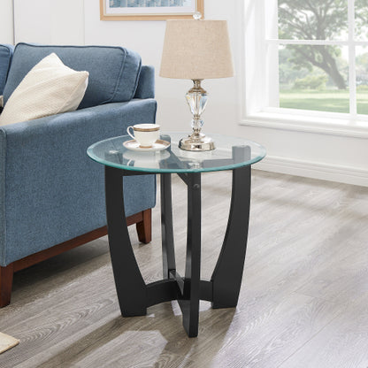 23.5inch  Round Glass Coffee Table