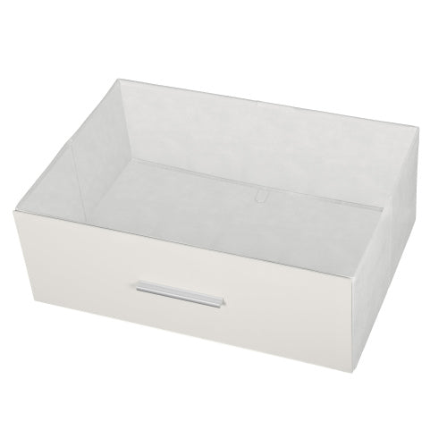 8-Drawer Dresser with Large Fabric Drawers, White