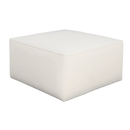 Corduroy Ottoman Square Upholstered Accent Stool for Living Room Bedroom