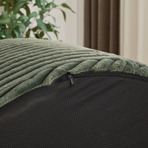 50"L Corduroy Sponge single sofa,No Assembly Required,Fluffy Modern Sleeper Chair for Living room, Bedroom, Lounge and Projection Room(Not a swivel chair.)