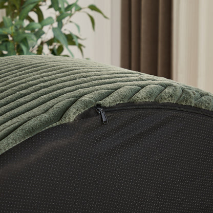 50"L Corduroy Sponge single sofa,No Assembly Required,Fluffy Modern Sleeper Chair for Living room, Bedroom, Lounge and Projection Room(Not a swivel chair.)