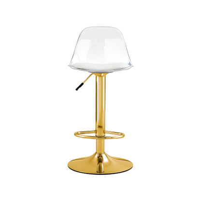Modern minimalist bar chairs and bar stools. Can rotate 360 ¡ã and adjust lifting. PET backrest and PU seats. Set of 2. Suitable for bars, restaurants, and front desk cashiers.