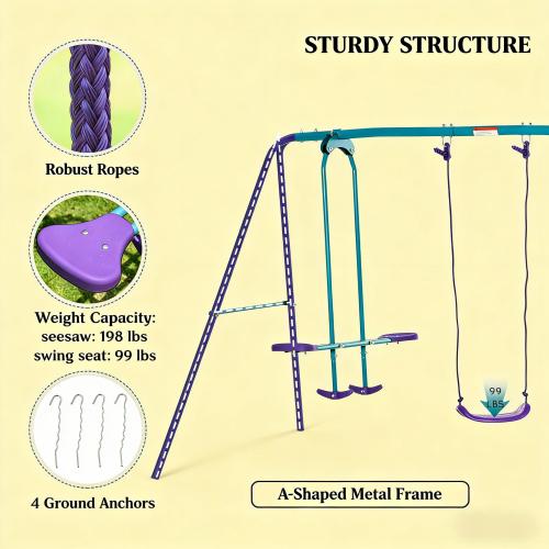 Outdoor Swing Set,Metal Swing Set