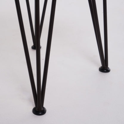 ZION INDUSTRIAL WOOD AND METAL COFFEE TABLE WITH ACCENT TABLE