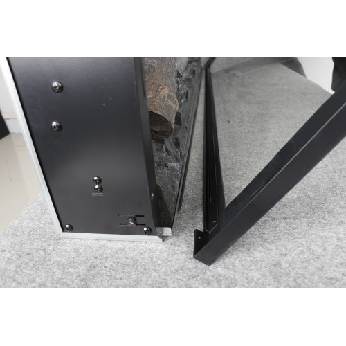 44 inch wall recessed electric fireplace with remote and Imitation Flame , LED light heater