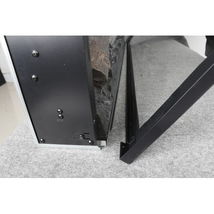 44 inch wall recessed electric fireplace with remote and Imitation Flame , LED light heater