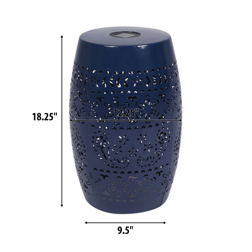 SOLAR SIDE TABLE,DARK BLUE COLOR