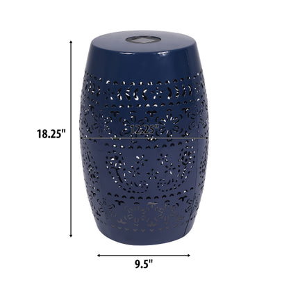 SOLAR SIDE TABLE,DARK BLUE COLOR