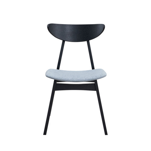Set of 2 Baby Upholstered Wooden Dining Side Chairs, Solid Rubber Wood Frame for Dining Room & Restaurant