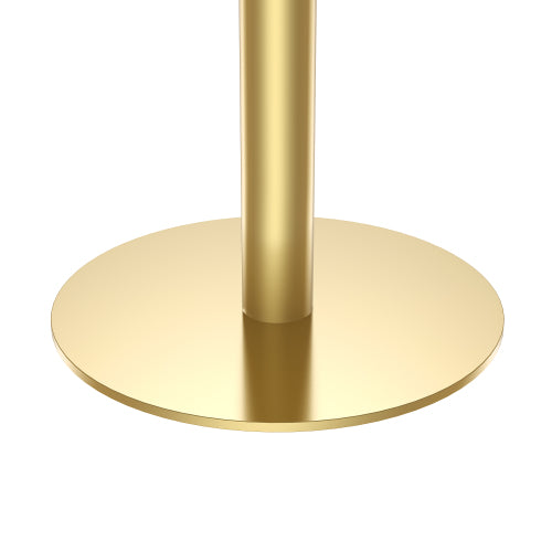 Round Modern Dinning Table 31.5 inches Bistro Table Tulip Table with Faux Marble top,Easy Assemble,Sturdy Metal Frame Diameter