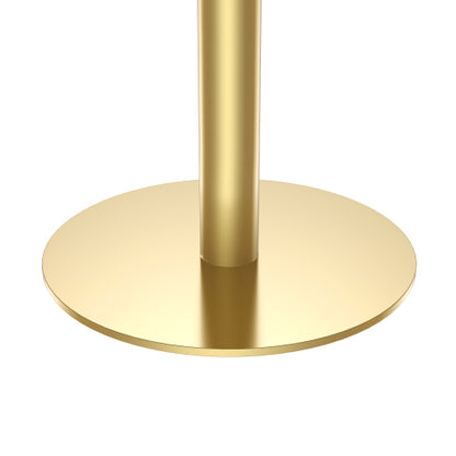 Round Modern Dinning Table 31.5 inches Bistro Table Tulip Table with Faux Marble top,Easy Assemble,Sturdy Metal Frame Diameter