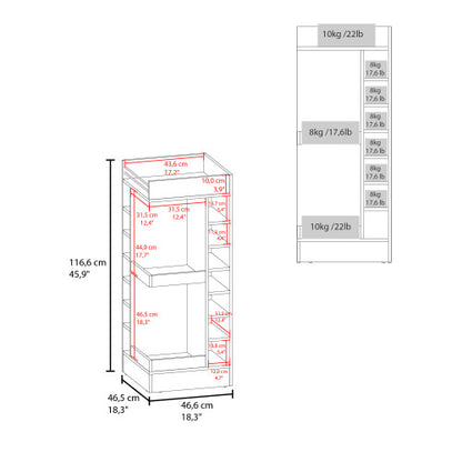Bar Cabinet, 16 Shelves