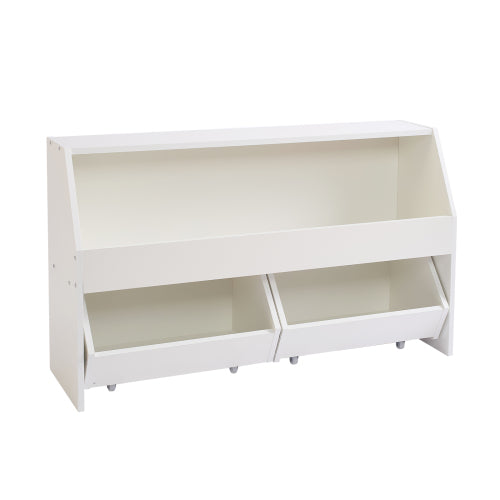 Wooden Toy Storage Organizer with Drawers for Kids Bedroom