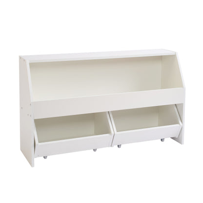 Wooden Toy Storage Organizer with Drawers for Kids Bedroom