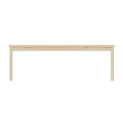 52.1" Outdoor Solid Wood Knot-Free Pine Backless Dining Swimming Pool Beach Bench with Slatted Seat – Modern Bench, Perfect for Patio, Backyard, Entryway, Hallway, Living Room, Bedroom, Front Door