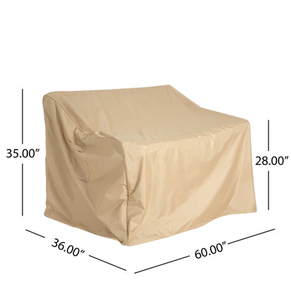 Shield Outdoor Loveseat Sofa Cover, Beige