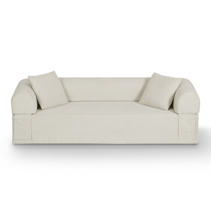 3-Seater Boneless Corduroy Sofa, No Assembly for Small Spaces