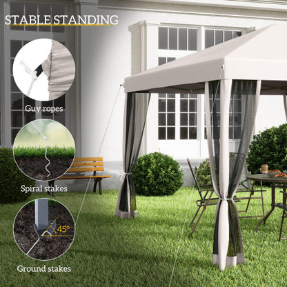Screen House Room,Pop Up Canopy Tent with Netting,Instant Gazebo,with Carry Bag,Height Adjustable