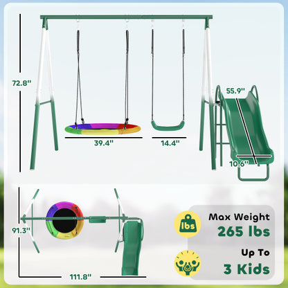 Metal Swing Set